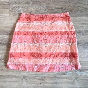 Vintage Y2K 2000s 90s ombré floral detail flirty mini skirt